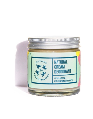 Deodorant natural cremă Cztery Szpaki (Patru Gruari) - cu citrice și plante aromatice - 60ml