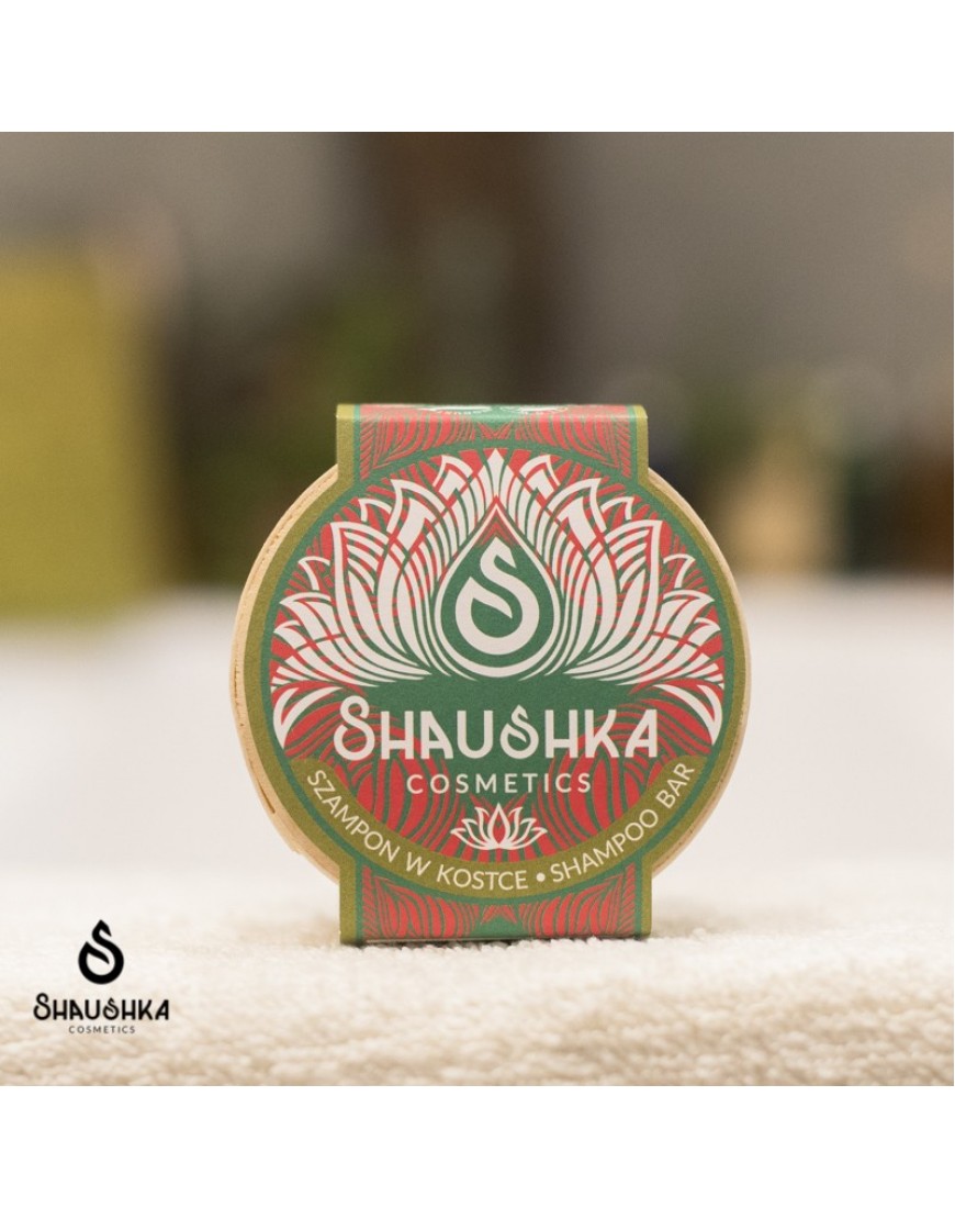 Șampon solid vegan cu urzică, hibiscus și rozmarin - Shaushka